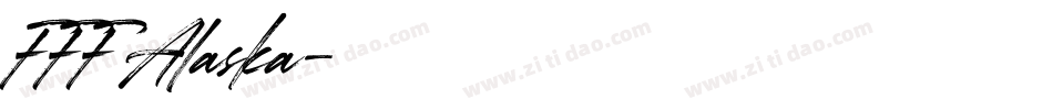 FFF Alaska字体转换